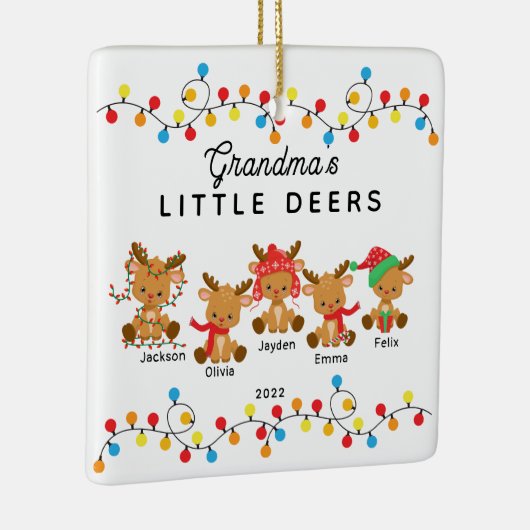 Oma's kleine kerstversiering keramisch ornament (Rechts)