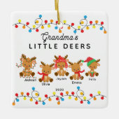 Oma's kleine kerstversiering keramisch ornament (Voorkant)