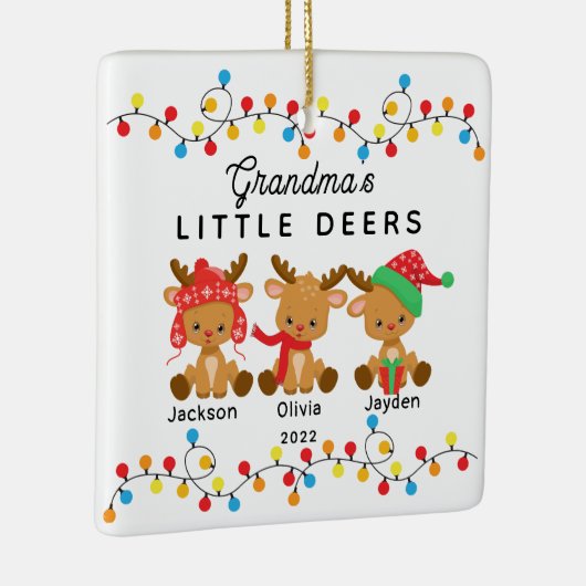 Oma's kleine kerstversiering keramisch ornament (Rechts)