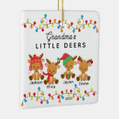 Oma's kleine kerstversiering keramisch ornament (Rechts)