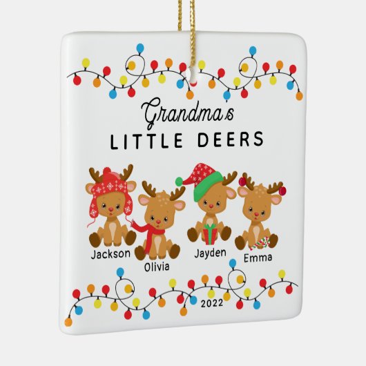 Oma's kleine kerstversiering keramisch ornament (Rechts)