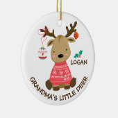 Oma's kleine kerstversiering keramisch ornament (Rechts)