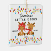 Oma's kleine kerstversiering keramisch ornament (Rechts)