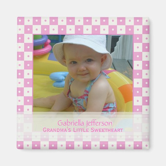 Oma's Kleine Lieverd: Afbeelding Magneet (Voorkant)