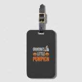 Oma's Kleine Pompoen Halloween Heks Ontwerp Bagagelabel (Voorkant (verticaal))