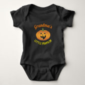 Oma's kleine pompoen Herfst Baby shower Romper (Voorkant)