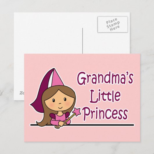 Oma's kleine prinses briefkaart (Voorkant / Achterkant)