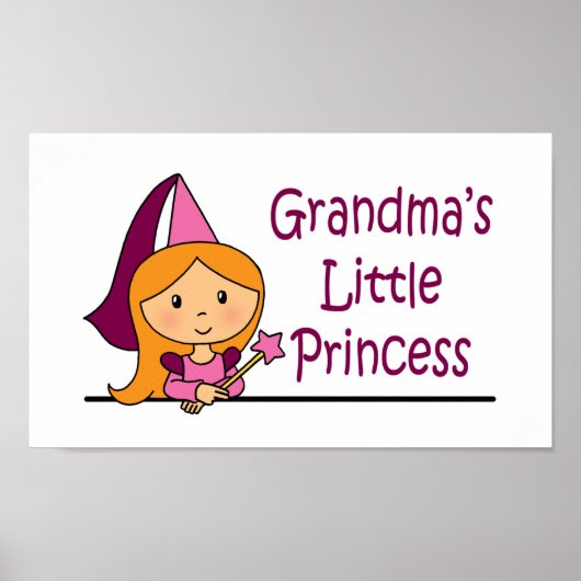 Oma's kleine prinses poster (Voorkant)