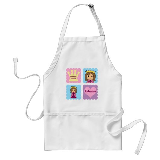 Oma's kleine prinses standaard schort (Voorkant)
