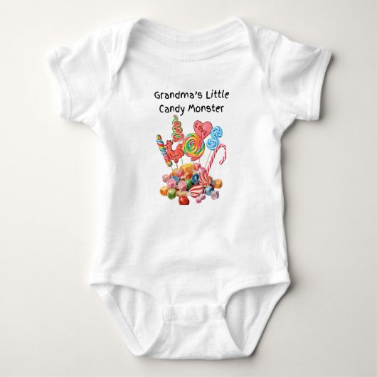 Oma's kleine snoepmonster romper (Voorkant)
