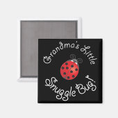 Oma's kleine snuggle Bug. Magneet (Voorkant / Achterkant)