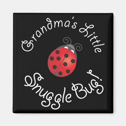 Oma's kleine snuggle Bug. Magneet (Voorkant)