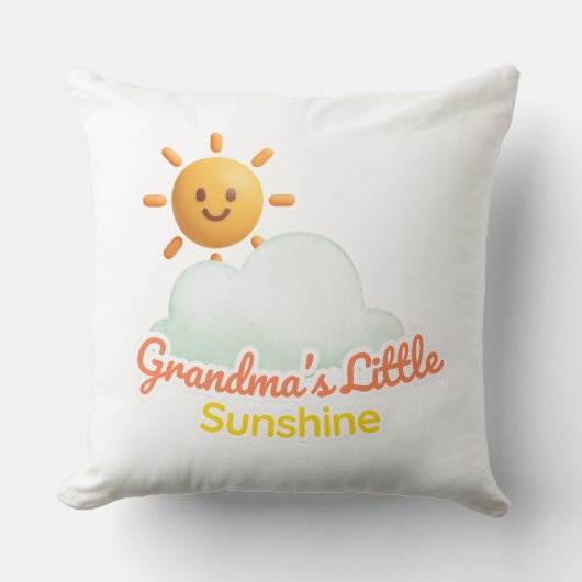 Oma's Kleine Zonneschijn Kussen (Voorkant)