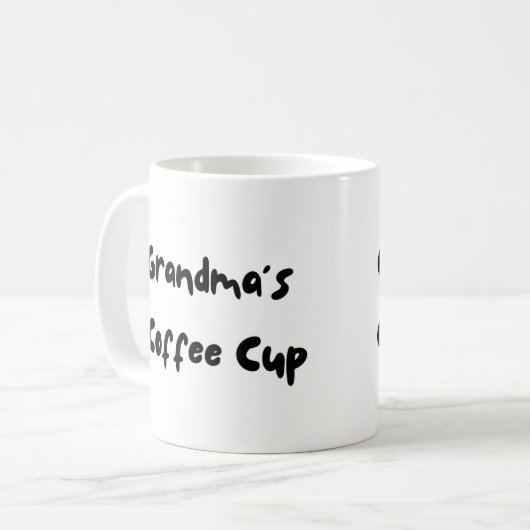 Oma's koffiekopje koffiemok (Voorkant links)