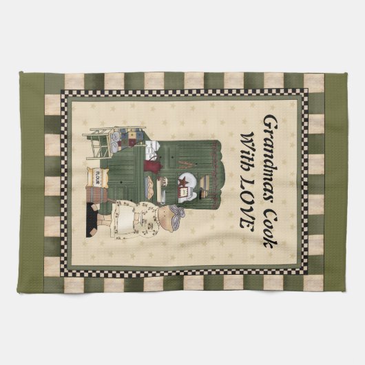 Oma's koken met liefde handdoek (Horizontaal)