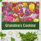 Oma's kookkeuken handdoeken lente tulp (Gevouwen)
