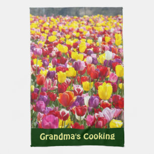 Oma's kookkeuken handdoeken lente tulp