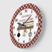 Oma's Land Keuken voeg tekst toe Grote klok  (Hoek)