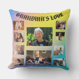 Oma's Liefde 10 Foto's Blauw Geel Roze Kussen