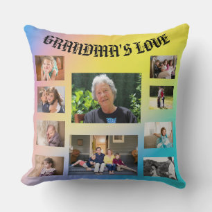 Oma's Liefde 10 Foto's Blauw Geel Roze Kussen
