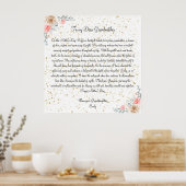 Oma's Liefde: Een Moederdag Eerbetoon aan Oma Poster (Keuken)