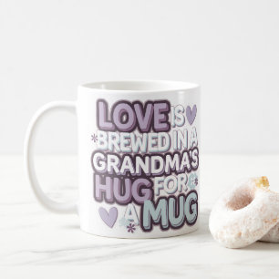 Oma's liefde gebrouwen tot perfectie pastel koffiemok