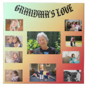 Oma's Liefde Zonnecollage Tributo Tegeltje (Voorkant)