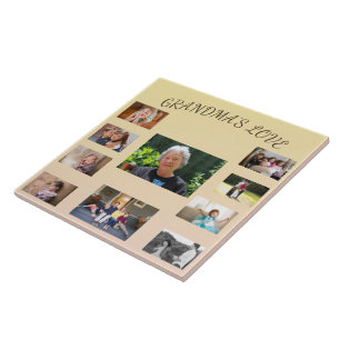 Oma's Liefde Zonneschijn Collage Gloed Tegeltje