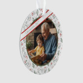 Oma's liefdesornament - Aangepaste foto-kerstversi Ornament (voorkant)