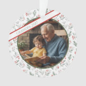 Oma's liefdesornament - Aangepaste foto-kerstversi Ornament (voorkant)