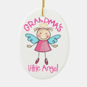 Oma's Little Angel Keramisch Ornament (Voorkant)