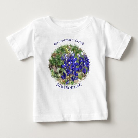 Oma's Little Bluebonnet Baby Shirt (Voorkant)