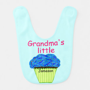 Oma's Little Cupcake Blue Frosting Sprinkles Slabbetje