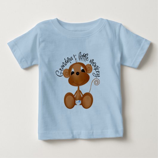 Oma's Little Monkey - Jongen Tshirts en geschenken (Voorkant)
