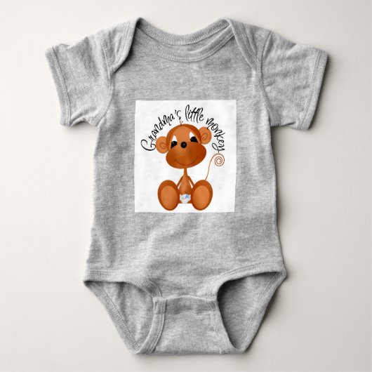 Oma's Little Monkey - Jongen Tshirts en geschenken (Voorkant)
