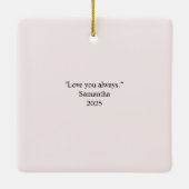 "Oma's Little Star Foto Gepersonaliseerde Foto Keramisch Ornament (Achterkant)