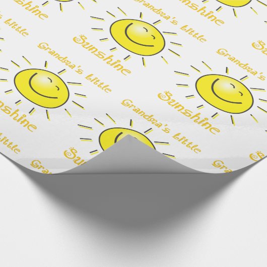 Oma's Little Sunshine Fun Sun Cadeaupapier (Hoek)