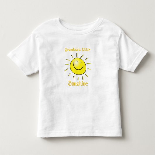 Oma's Little Sunshine Schattigee Kinder Quote Shirts (Voorkant)