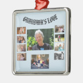 Oma's Love 10 foto's Metalen Ornament (Links)