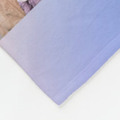 Oma's Love Roze Paarse Blauw 10 Foto's Fleece Deken (Hoek)