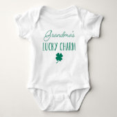 Oma's Lucky Charm | Stortstaardag van Patrick Romper (Voorkant)