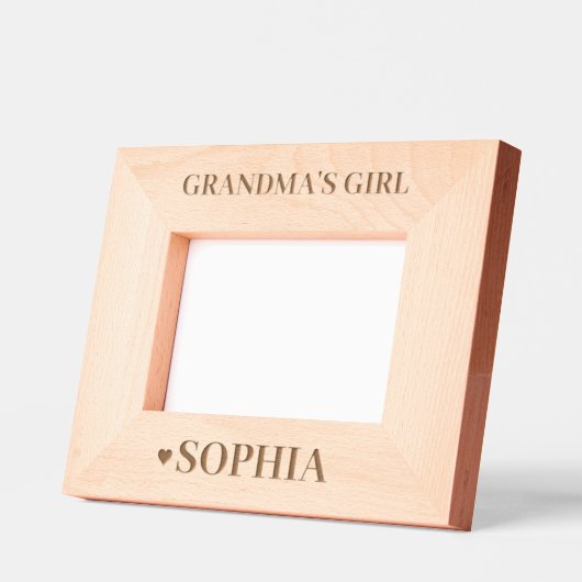 Oma's meisje gepersonaliseerd gegraveerde lijstjes (Links)