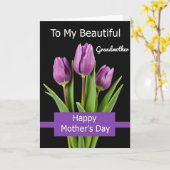 Oma's Moederdag kaart (Gele Bloem)