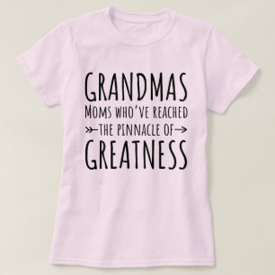 Oma's Moeders Die Het Hoge Niveau Hebben Bereikt T-shirt