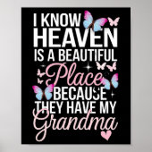 Oma's My Guardian Angel in Heaven Memorial Day Poster (Voorkant)