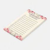 Oma's om een lijst te maken met moderne Floral Pos Post-it® Notes (Schuin)