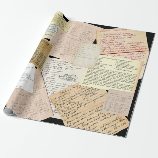 Oma's Oude Recepten Inpakpapier (Uitgerold)
