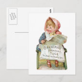 Oma's Pancake Flour  Food and Art Briefkaart (Voorkant / Achterkant)