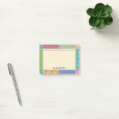Oma's Patchwork Quilt Custom Post-it® Notes (Kantoor)