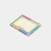 Oma's Patchwork Quilt Custom Post-it® Notes (Schuin)